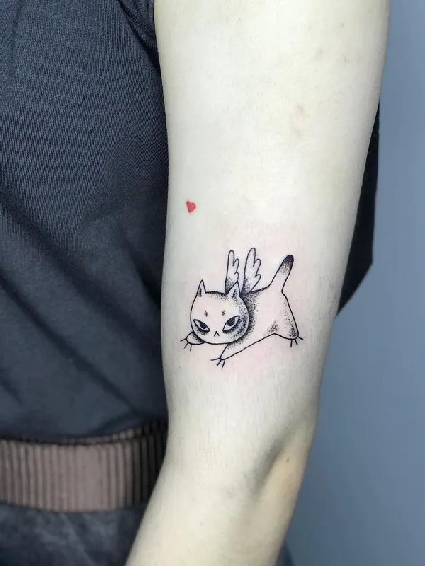 black linework 纹身 在 forearm #50634 | 纹身师 Носик Собачкин