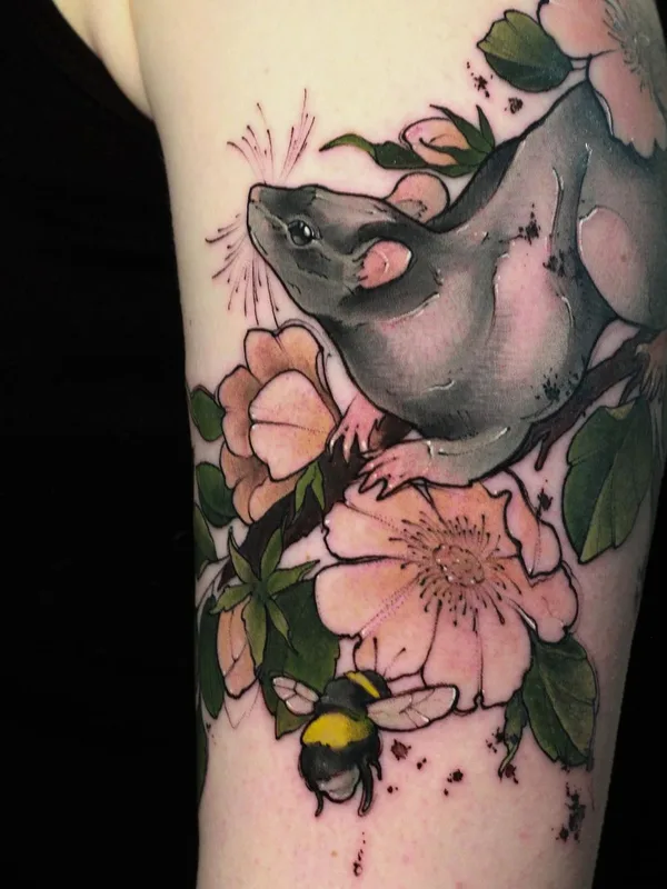 color illustrative tattoo on upper arm #50926 | Tattoo Artist Селина Кайл