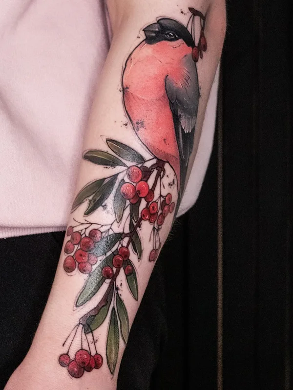 color illustrative tattoo on forearm #50921 | Tattoo Artist Селина Кайл
