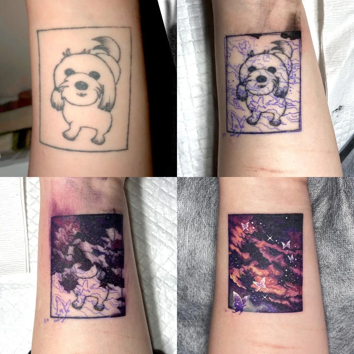 Cover up tattoo on arm