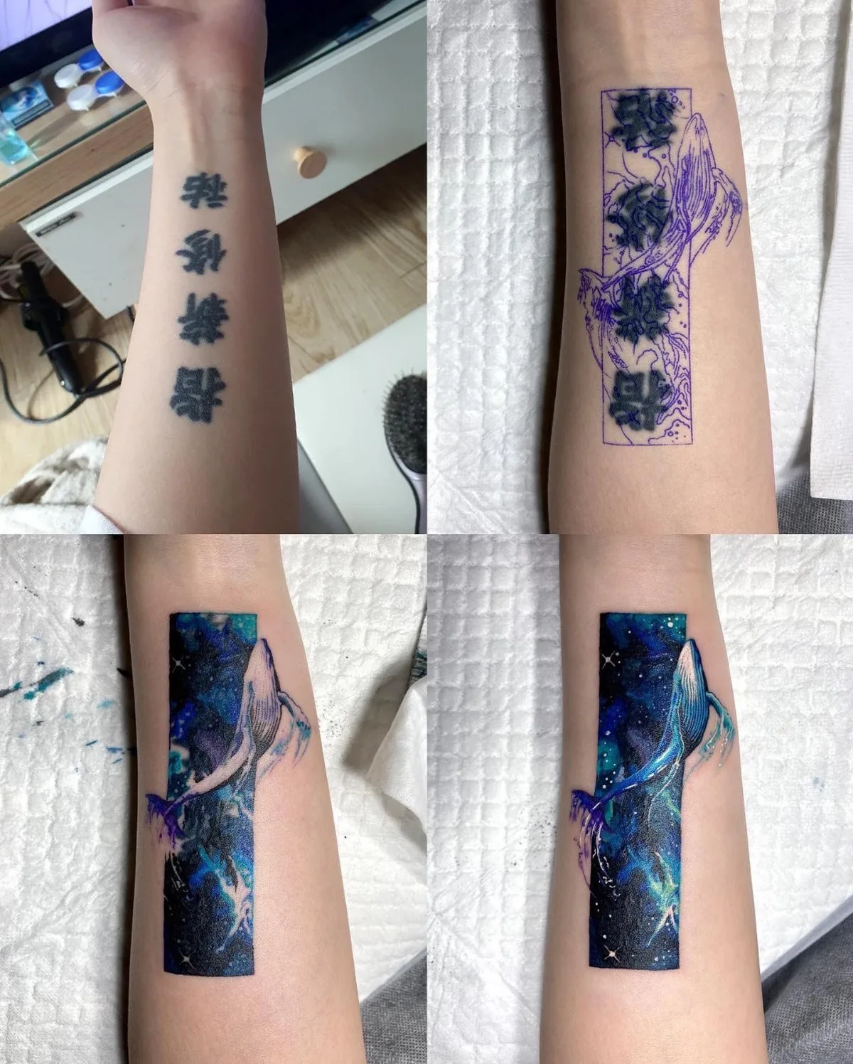 Cover up tattoo korean style