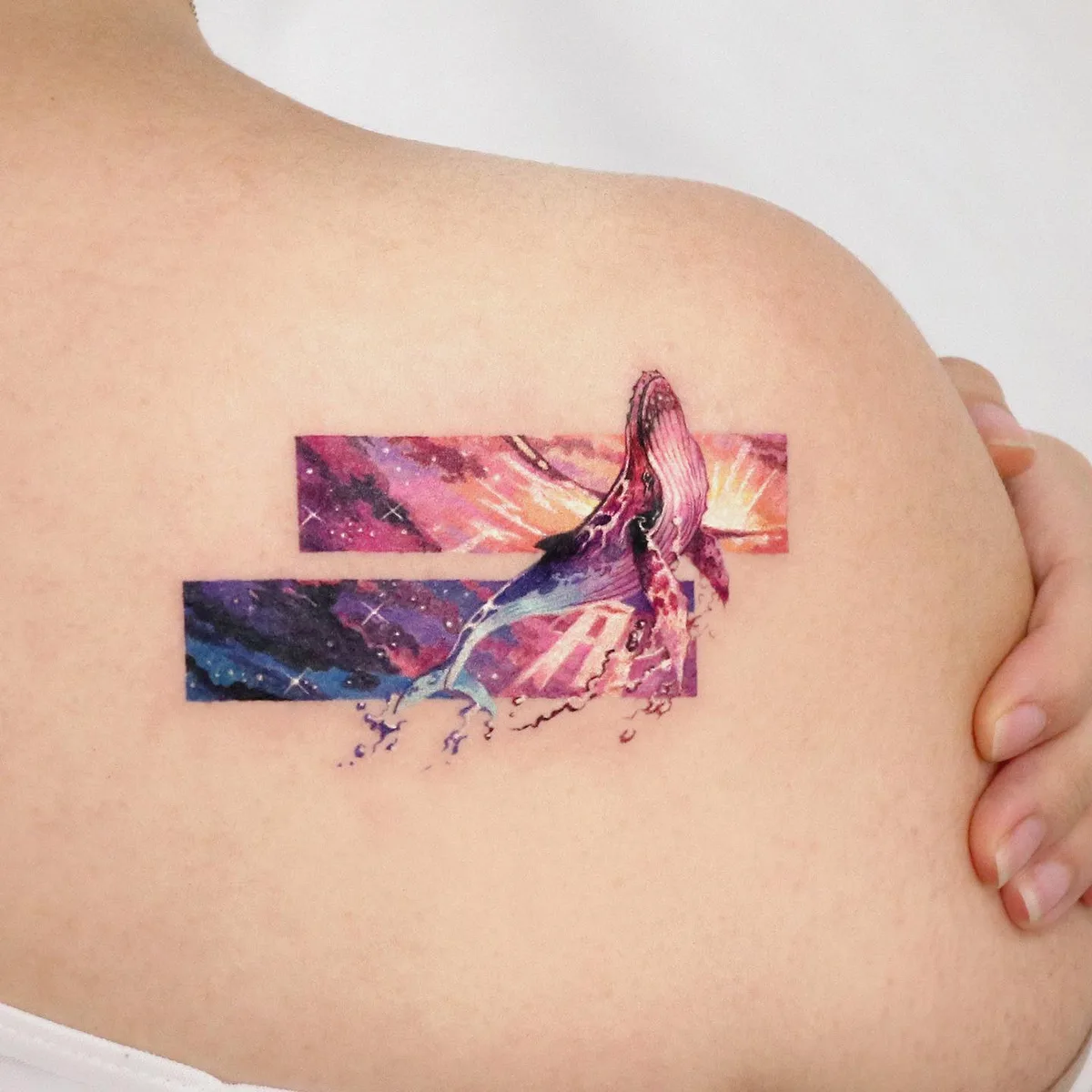 miniature milky way tattoo