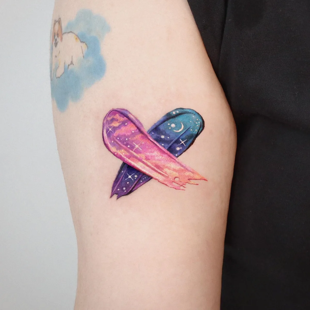 Tattoo paint strokes