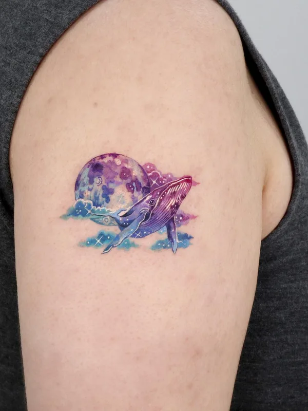 color watercolor Tatuaggio su upper arm #50988 | Tatuatore Sigak