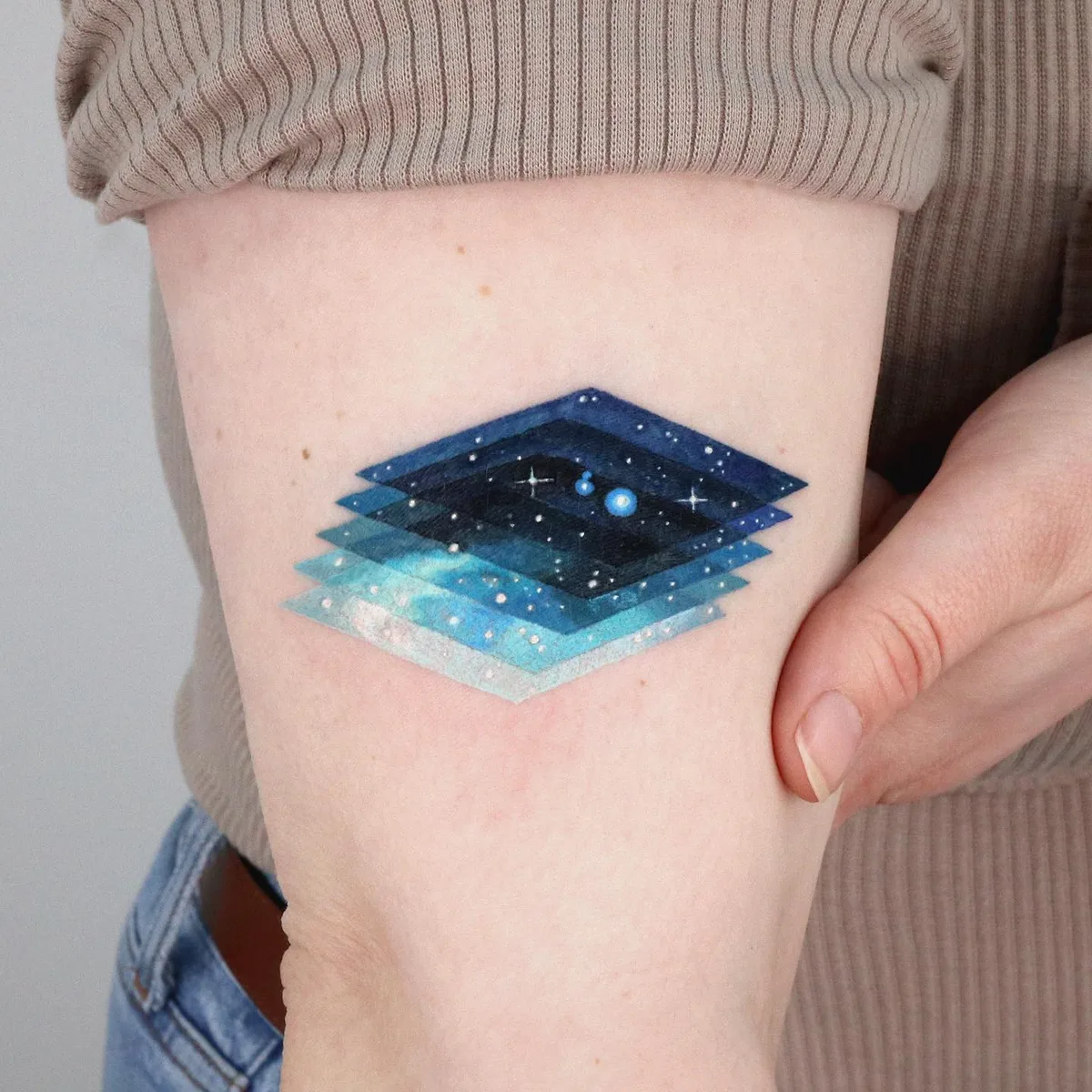Miniature space tattoos
