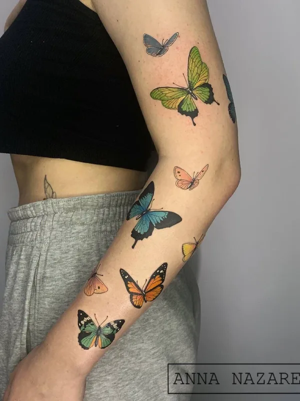 female color illustrative татуировка на forearm #51041 | Тату мастер Анна Назаренко