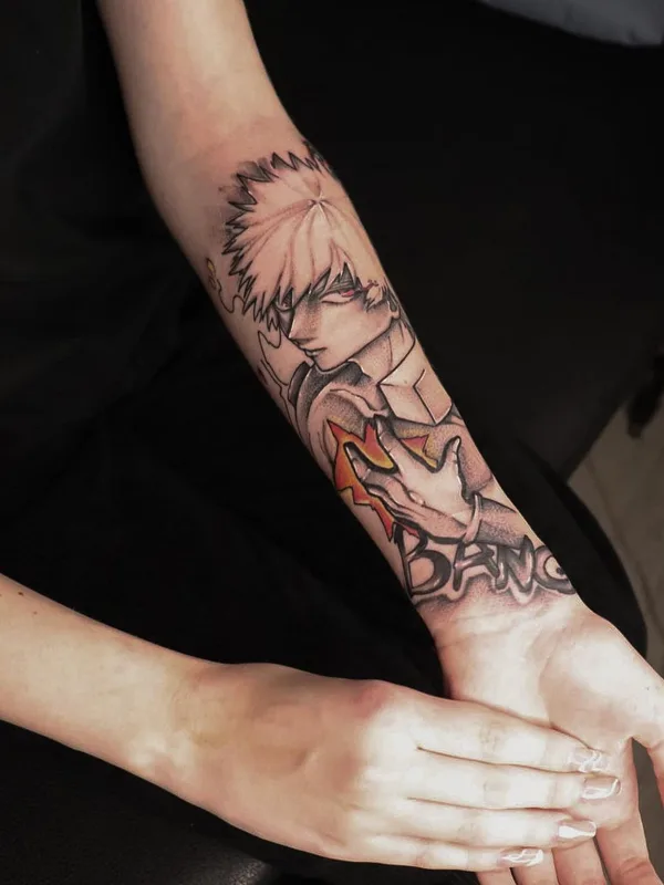 color anime Tatuaggio su forearm #51138 | Tatuatore Milena