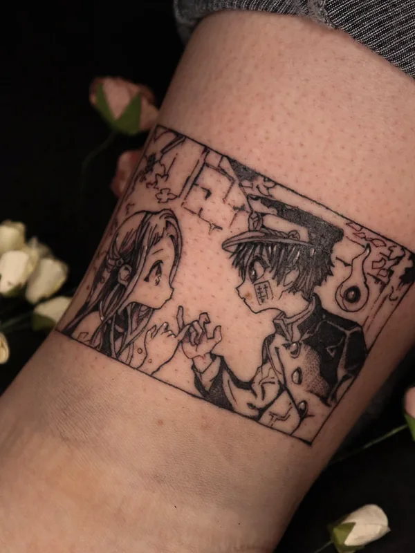 black anime Tatuaggio su forearm #51135 | Tatuatore Milena