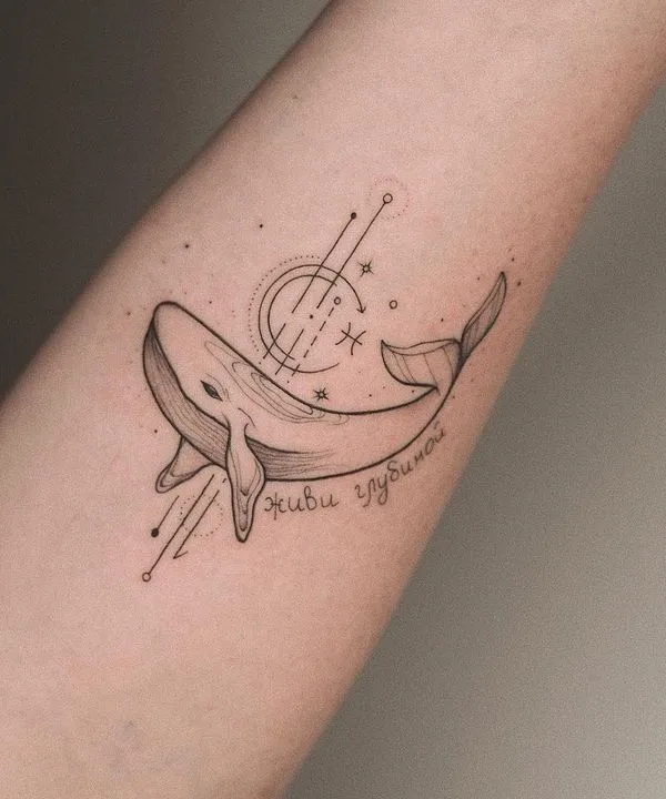 black linework tatuaje en forearm #51147 | Tatuador Оля Сивухова