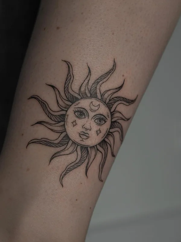 black linework 타투 부위 forearm #51220 | 타투이스트 Татьяна @tainatattooing