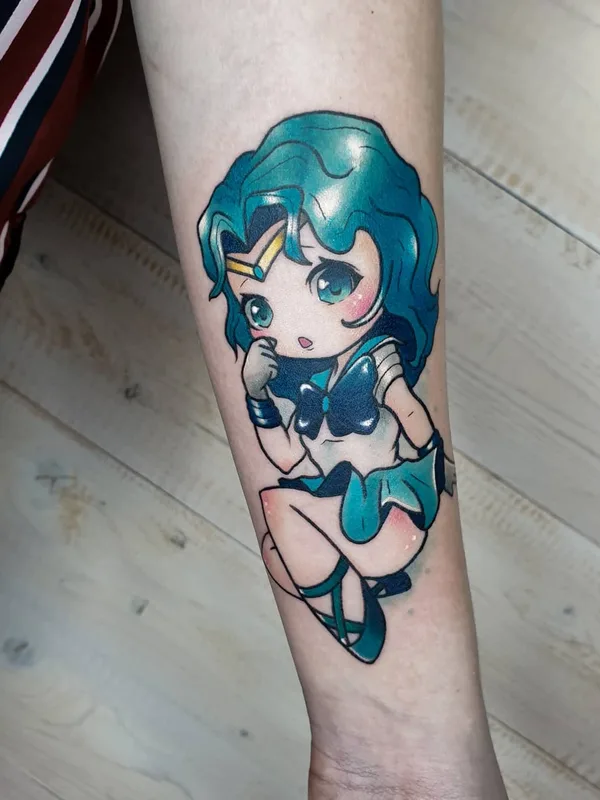female color anime 타투 부위 forearm #51261 | 타투이스트 Софья Эркенова
