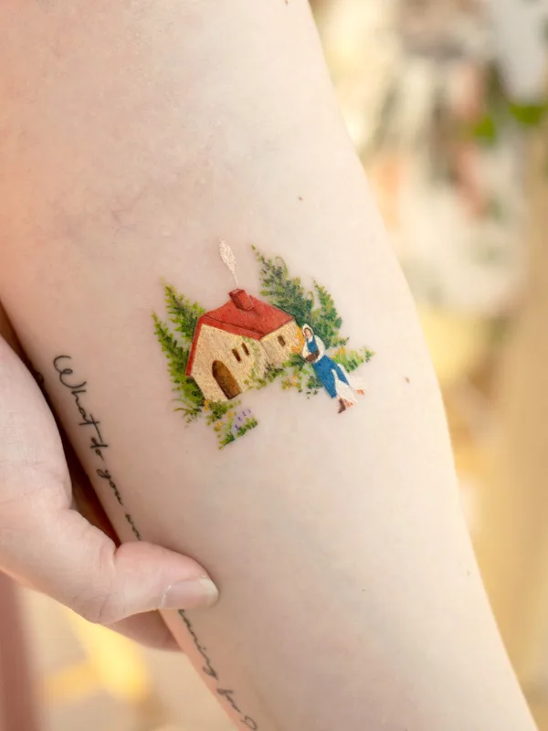 female color illustrative 타투 부위 forearm #51294 | 타투이스트 Ovenlee