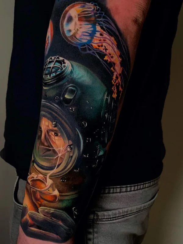 color realism 纹身 在 full sleeve #51445 | 纹身师 Нина Кузнецова