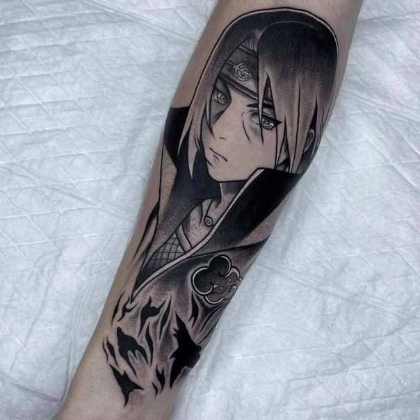 Аниме Anime character, Cloud tattoo на Предплечье