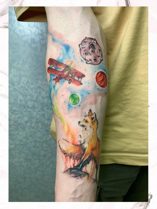 color watercolor Tatuaggio su forearm #51742 | Tatuatore Ирина Итальянкина