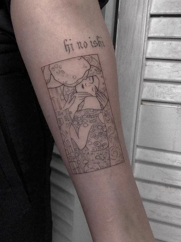 black fineline Tatuagem em forearm #51831 | Tatuador Елизавета Стрельцова