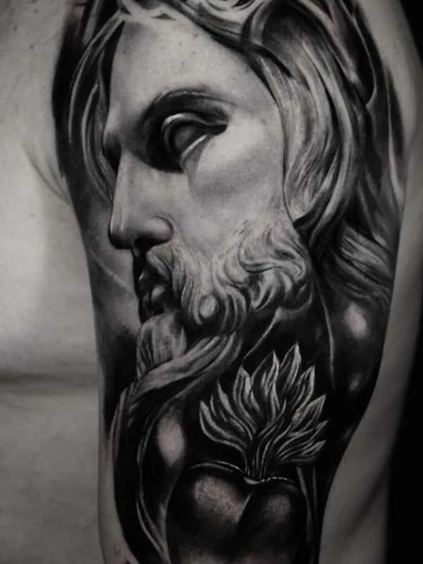 black and grey realism Tatuaggio su upper arm #51914 | Tatuatore Albert Quintero