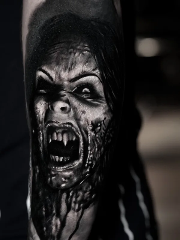 black and grey black and grey Tatuaggio su forearm #51920 | Tatuatore Albert Quintero