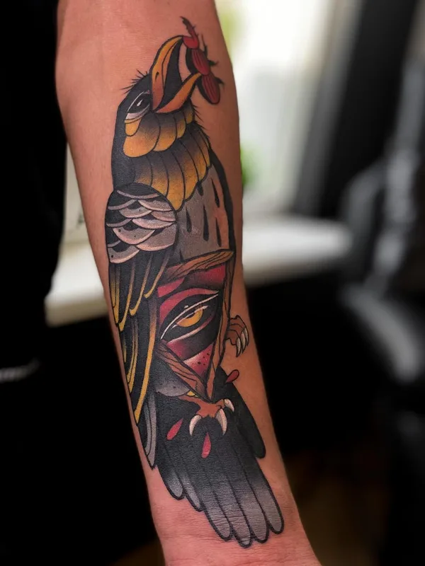 male color neo traditional tatuaje en forearm #52046 | Tatuador Алина Вавилова