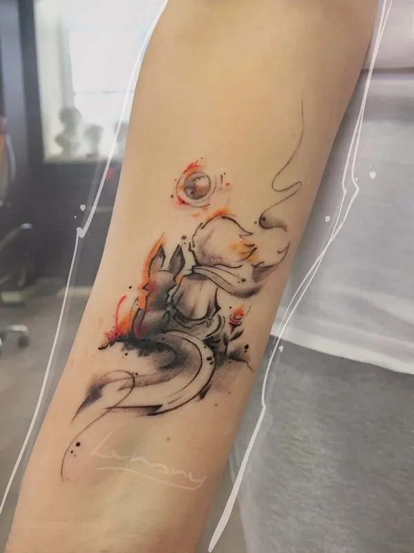 color watercolor tattoo on forearm #52371 | Tattoo Artist Пушкина Елена