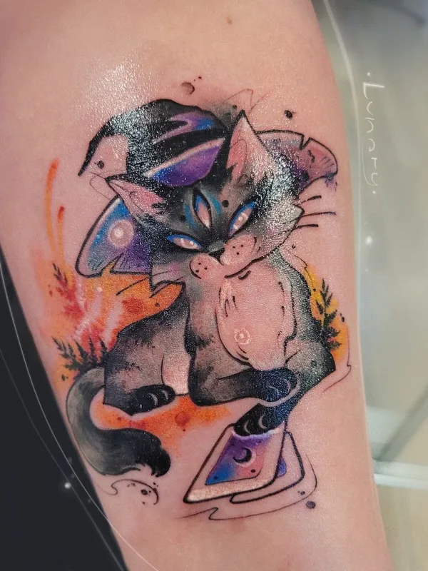 color watercolor tattoo on forearm #52375 | Tattoo Artist Пушкина Елена