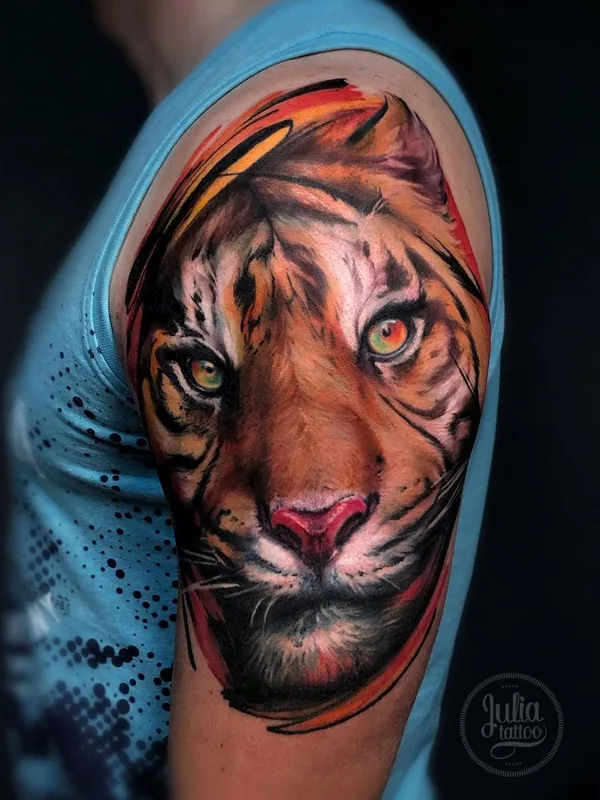 color realism 타투 부위 upper arm #52555 | 타투이스트 Julia Prozorova