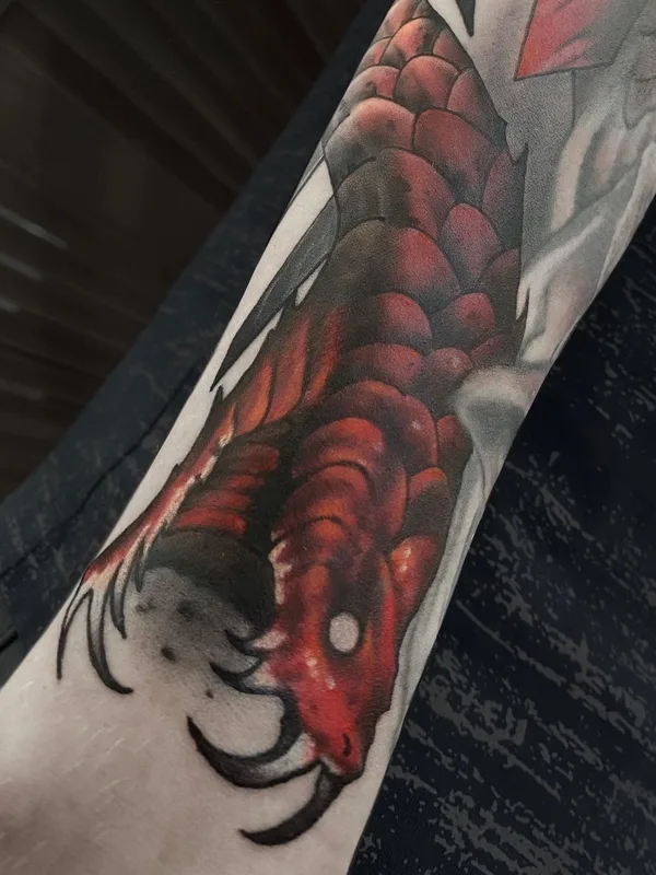 color japanese Tatuaggio su forearm #52740 | Tatuatore Виталий Козлов