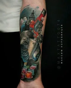 color realism tatouage sur forearm #52769 | Artiste tatoueur Максим Коробинцев