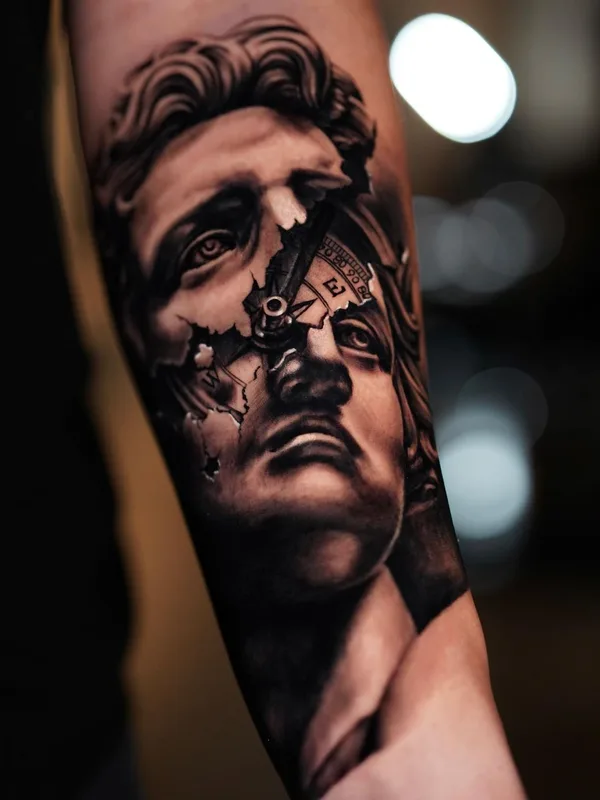 black and grey realism 纹身 在 forearm #64057 | 纹身师 StevenPM