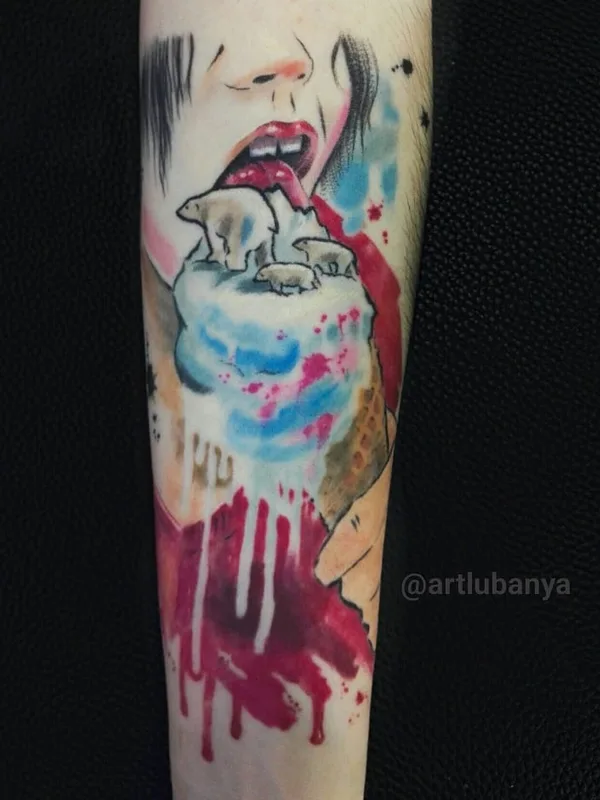 color illustrative Tatuaggio su forearm #64327 | Tatuatore Любаня LuCh
