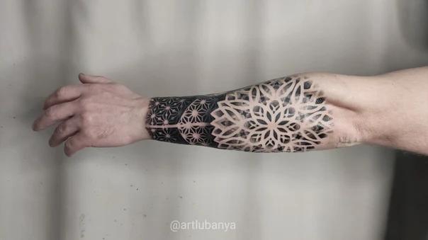 Геометрия Geometric, Mandala tattoo на Предплечье