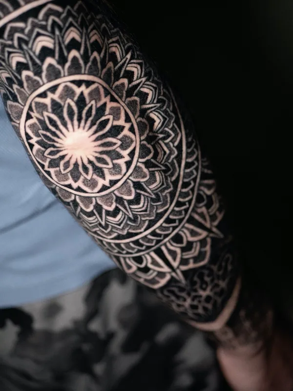 men black ornamental tattoo on forearm #64436 | Tattoo Artist Alex White