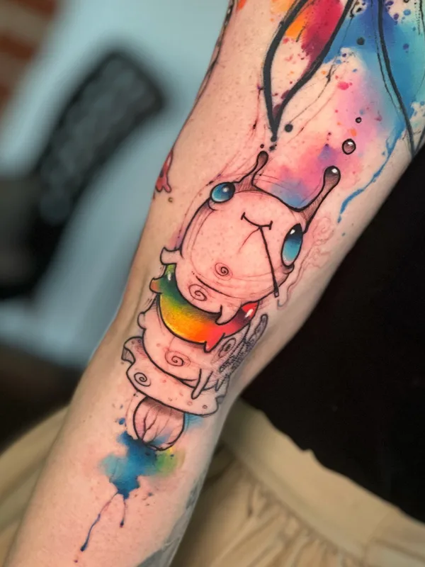 female color authorsstyle tattoo on arm #64447 | Tattoo Artist Антон Ковригин (Yellow Dog)