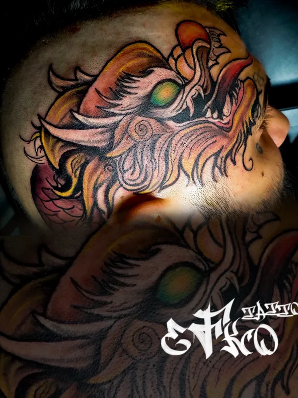 color japanese татуировка на back of neck #64714 | Тату мастер Ink_eFko