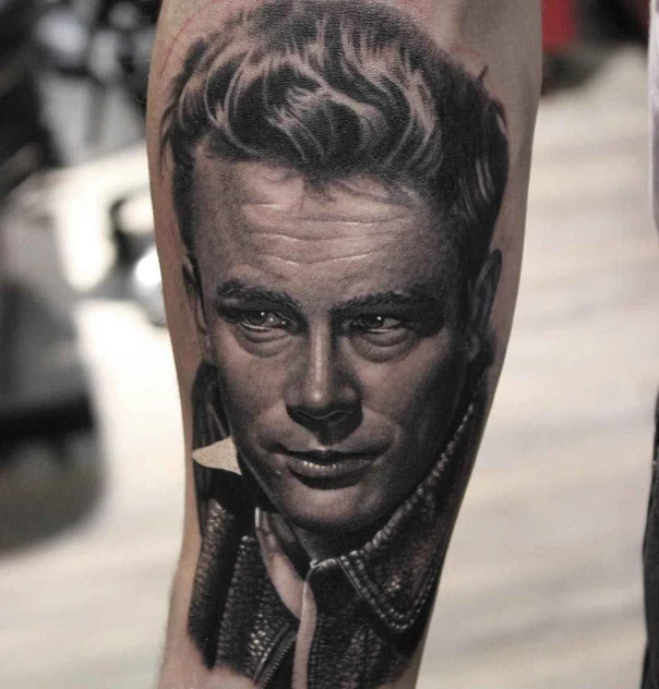 Realism Portrait tattoo on Forearm