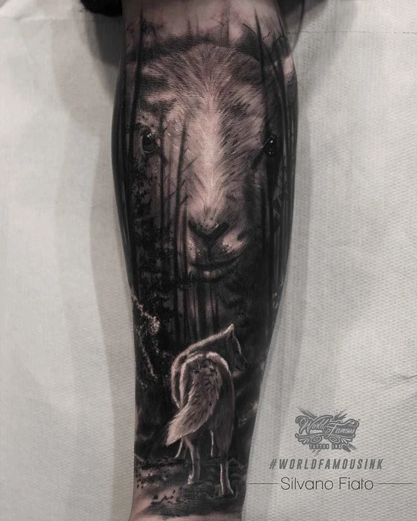 Realism Animal, Forest tattoo on Forearm