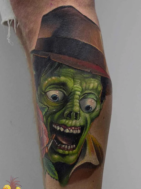 color realism Tatuaggio su calf #9226 | Tatuatore Дави Татумастерян
