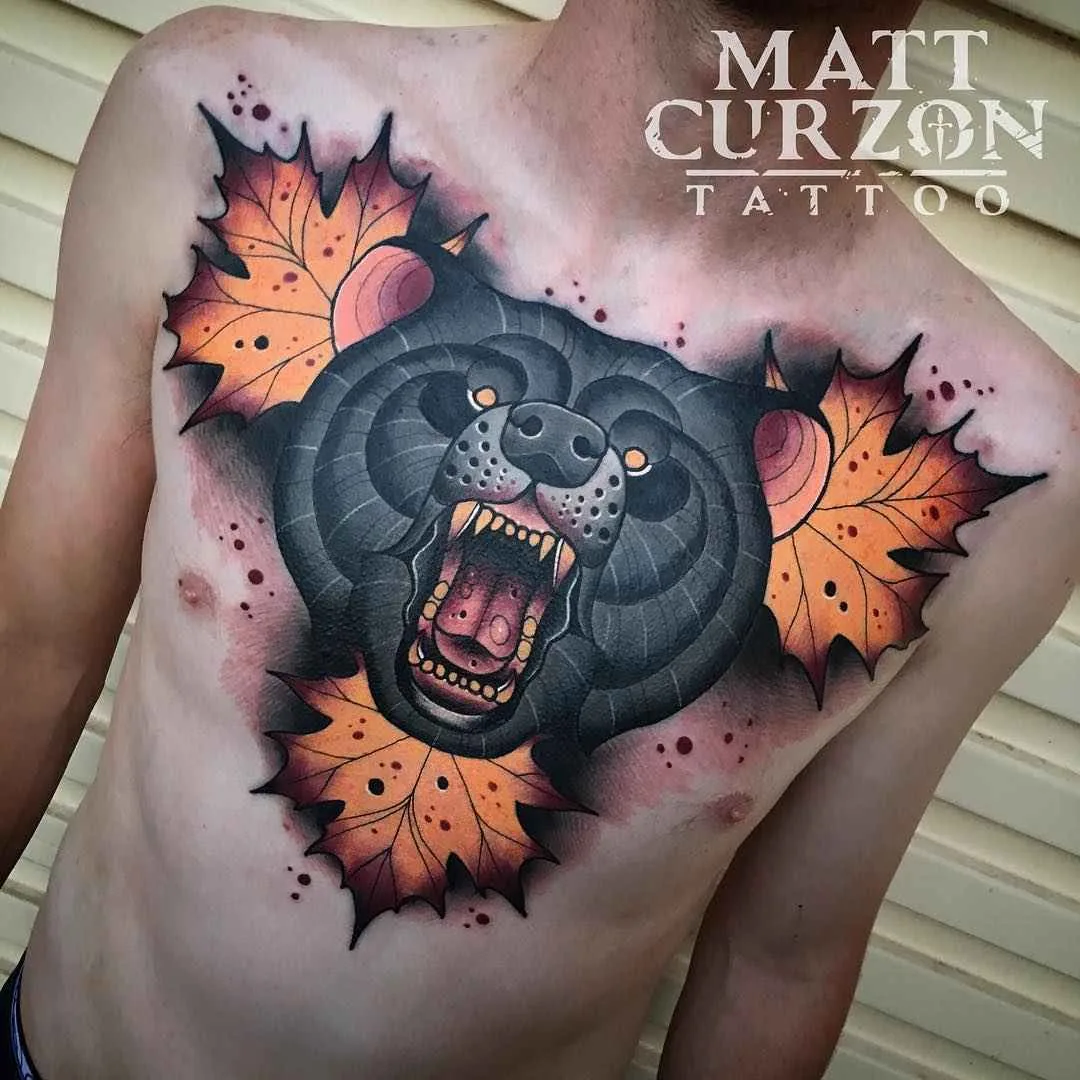 Tatuador Matt Curzon nova escola neo tradicional tatuagem