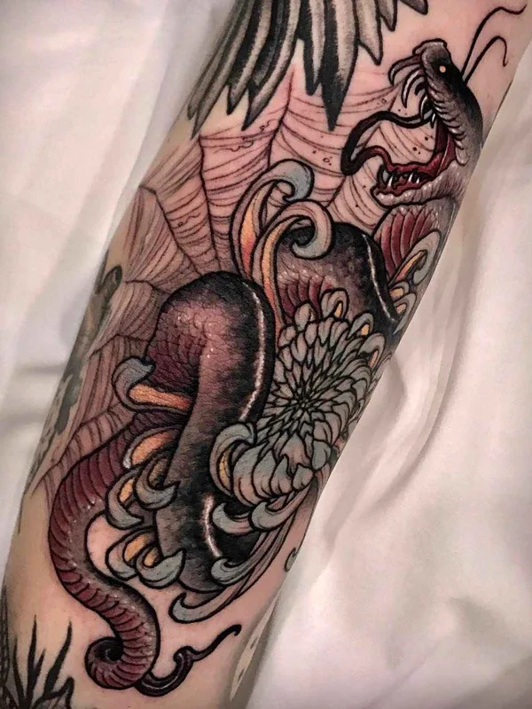 color japanese 纹身 在 forearm #9671 | 纹身师 Varo Tattooer