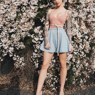 🔥 Горячие фото, портфолио модели  #9403 Тату модель Samii Ryan