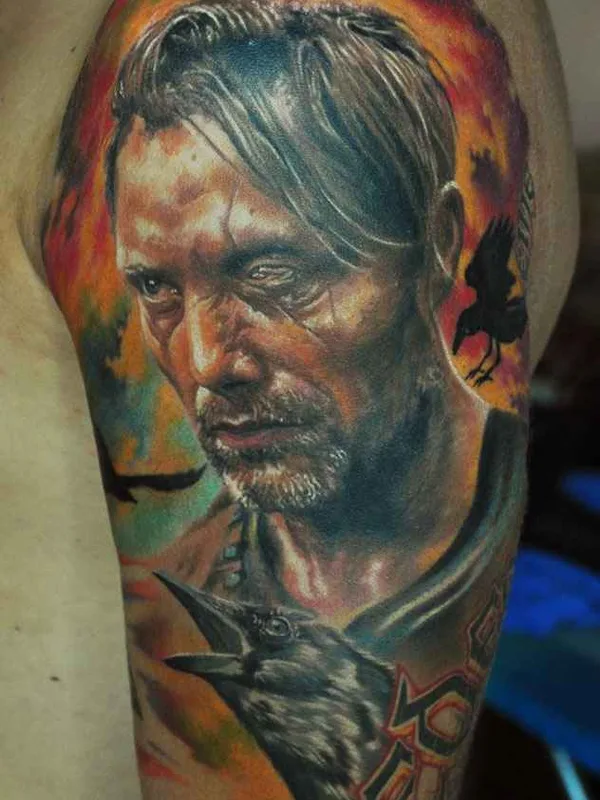 color realism tattoo on upper arm #8507 | Tattoo Artist Ден Яковлев