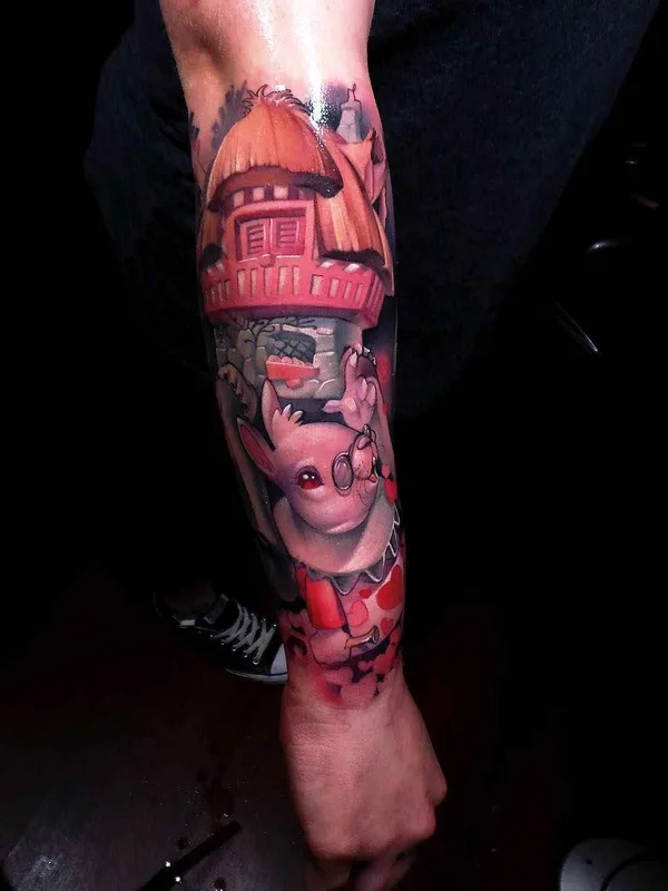 color illustrative татуировка на forearm #17187 | Тату мастер Steven Compton