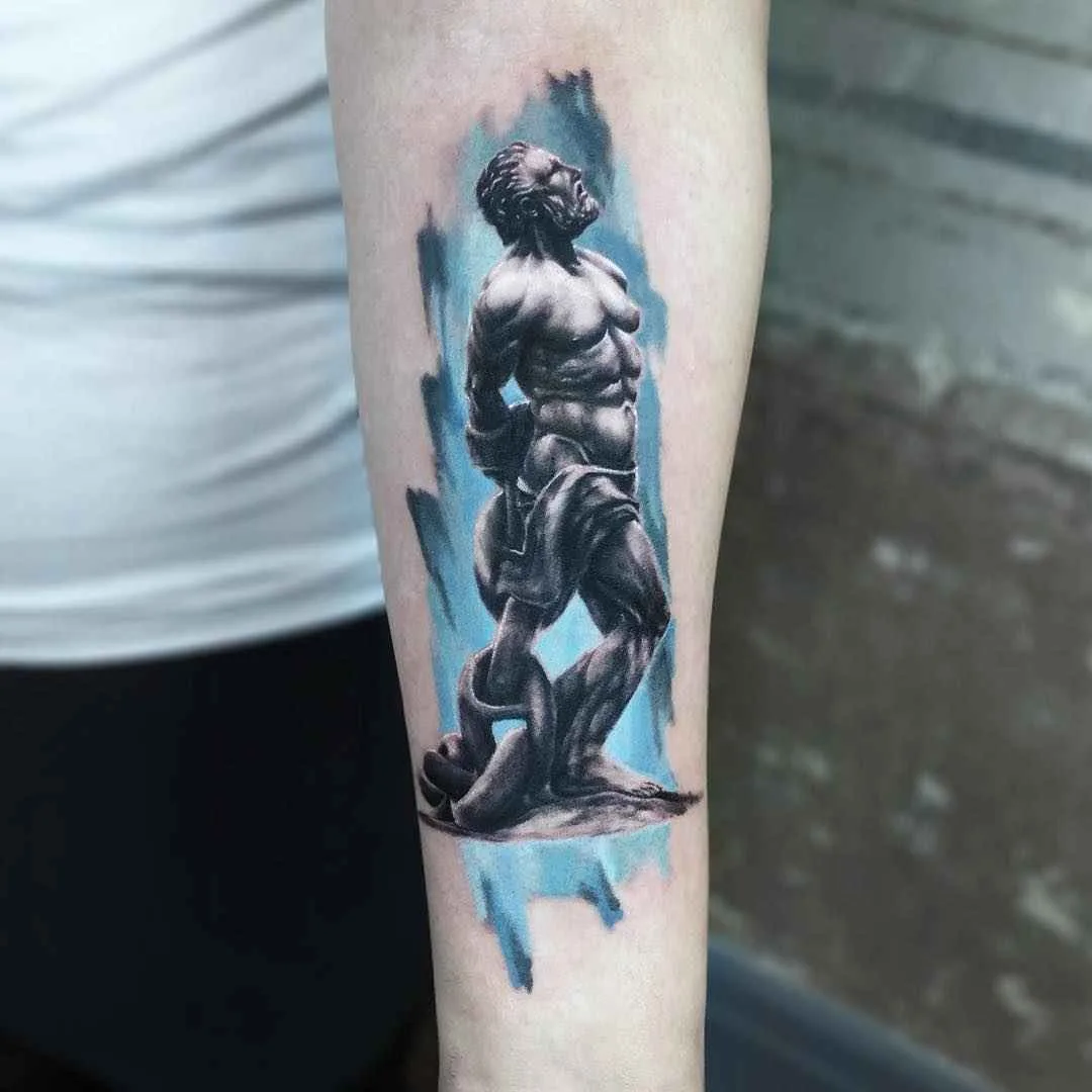 Tattoo artist Serkan Demirboga authors color and black tattoos, watercolor, sketch, minimalism | Turkey