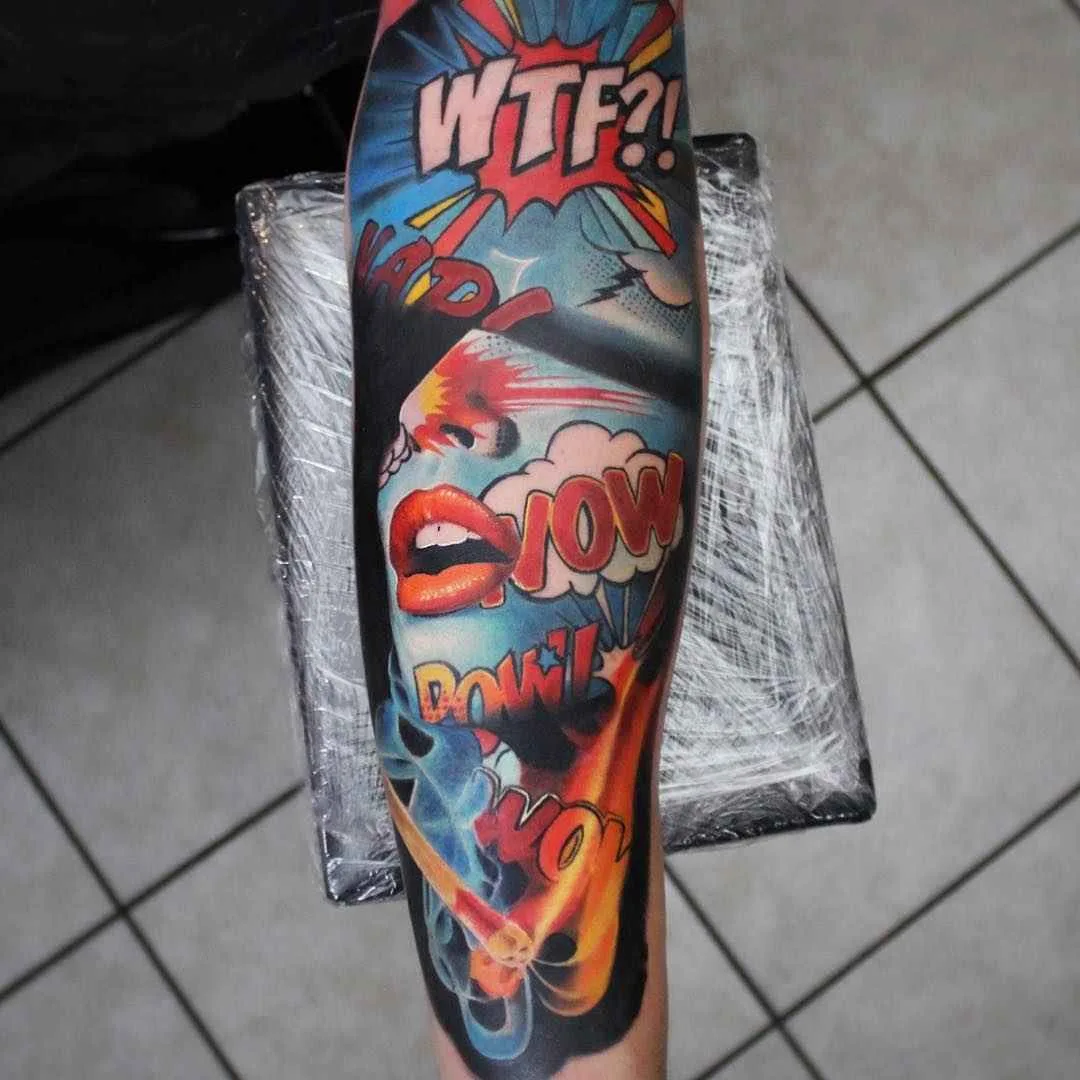 Tattoo artist Monica Marino color and black&grey portrait realism tattoo | Germany