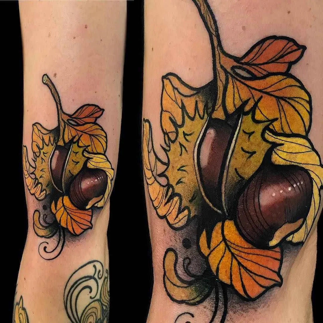 Tattoo artista Giulia Bongiovanni cria tattoo colorido neo tradicional | Roma, Itália
