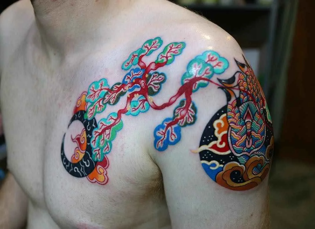 Artista del tatuaggio Pitta, tatuaggio tradizionale coreano, stile autore | Seoul, Corea del Sud