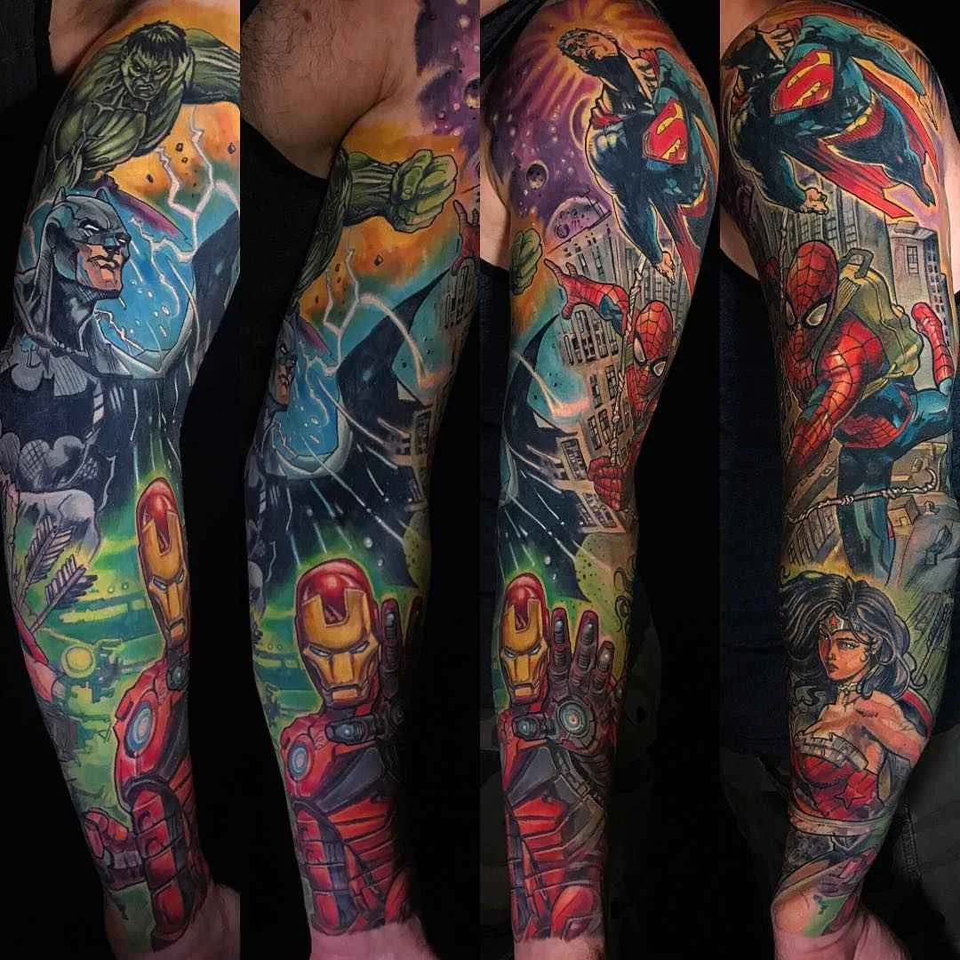 Tattoo artist Derek Turcotte escala brilho cor nova escola tattoo | Canada