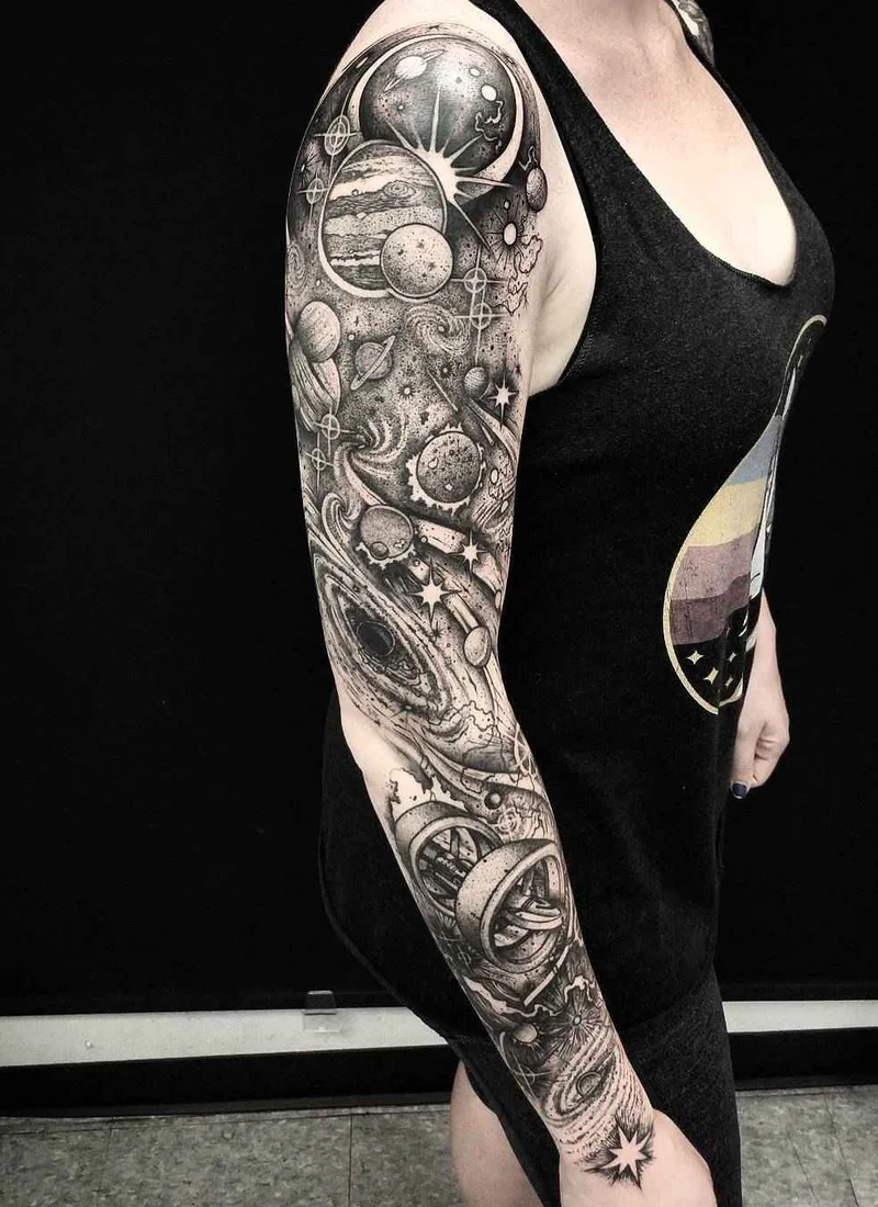 The alternative reality in tattoo by Thomas Eckerd