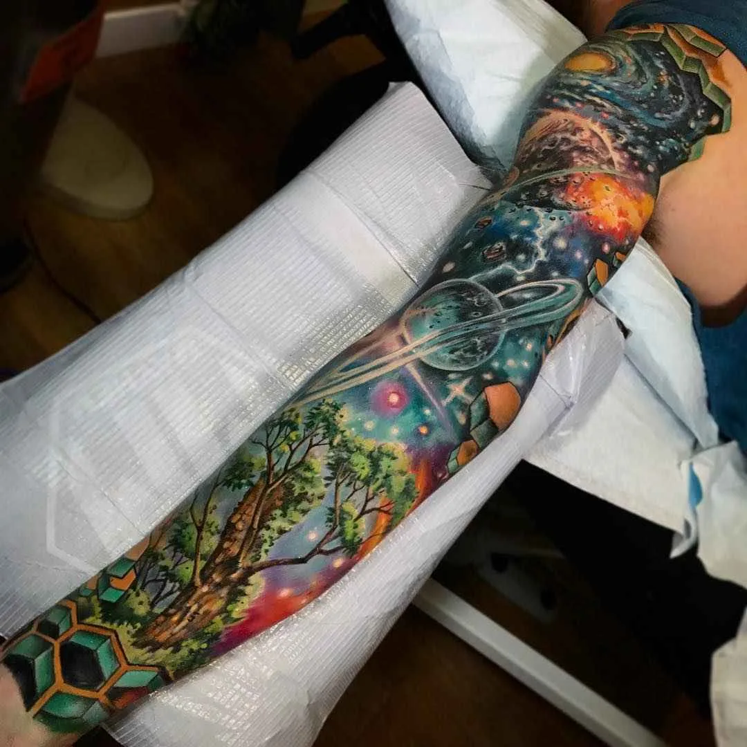 Tattoo artist Derek Turcotte escala brilho cor nova escola tattoo | Canada