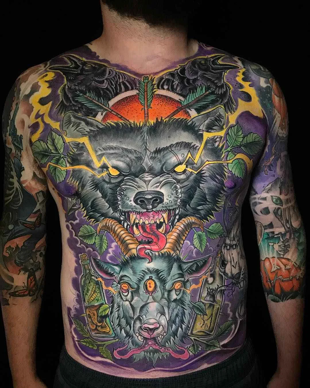 Tattoo artist Derek Turcotte escala brilho cor nova escola tattoo | Canada